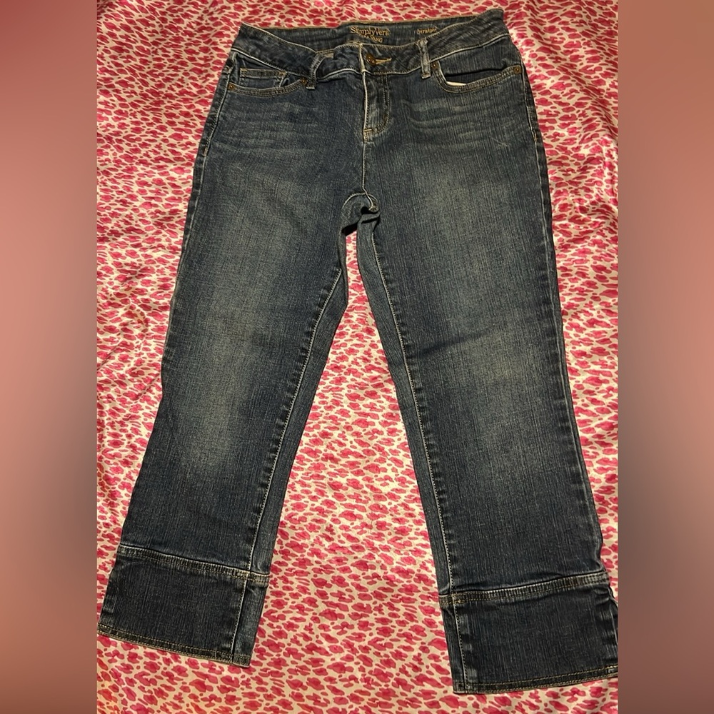Simply Vera Vera Wang Indigo Cropped Jeans